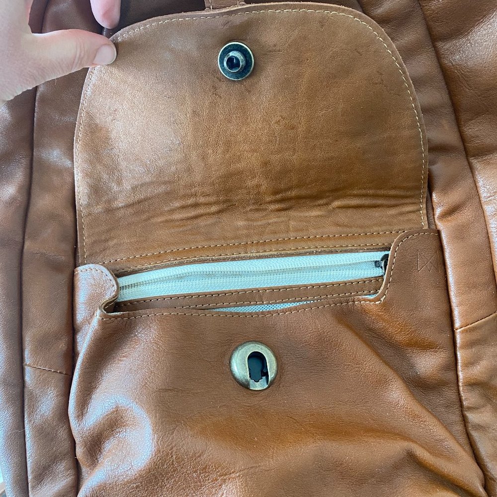 Will Leather Goods Brown Backpack - image 3